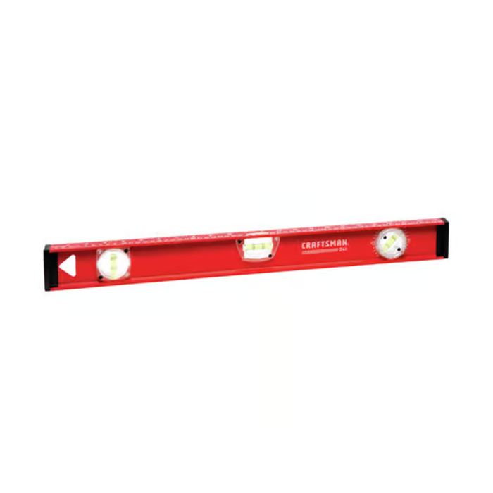 Craftsman 24 in. Aluminum I-Beam Level 3 vial