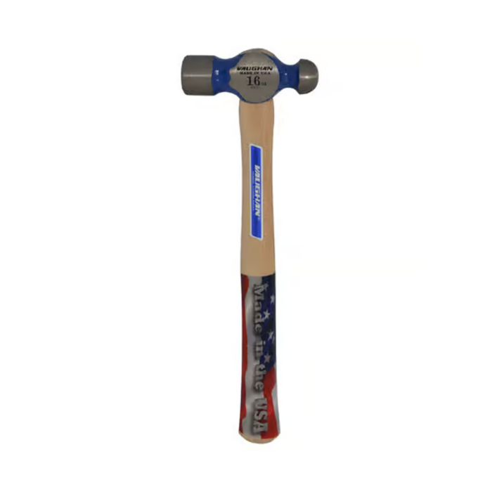 Vaughan 16 oz Ball Pein Hammer High Carbon Steel Head 13.75 in.